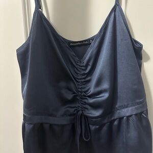 Abercrombie & Fitch Dark Blue Satin Camisole